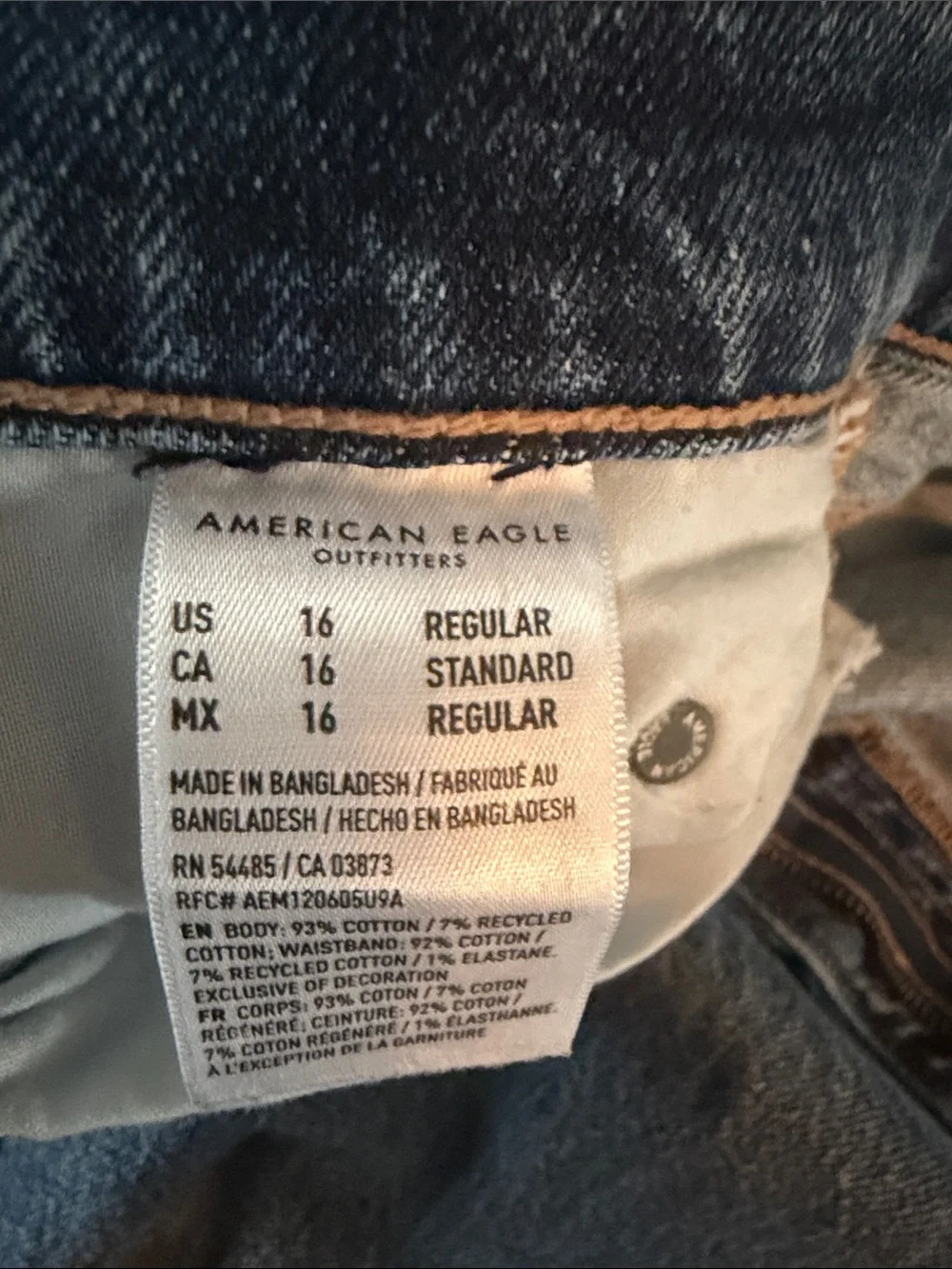 American Eagle Outfitters Men's Medium Blue Straight Jeans